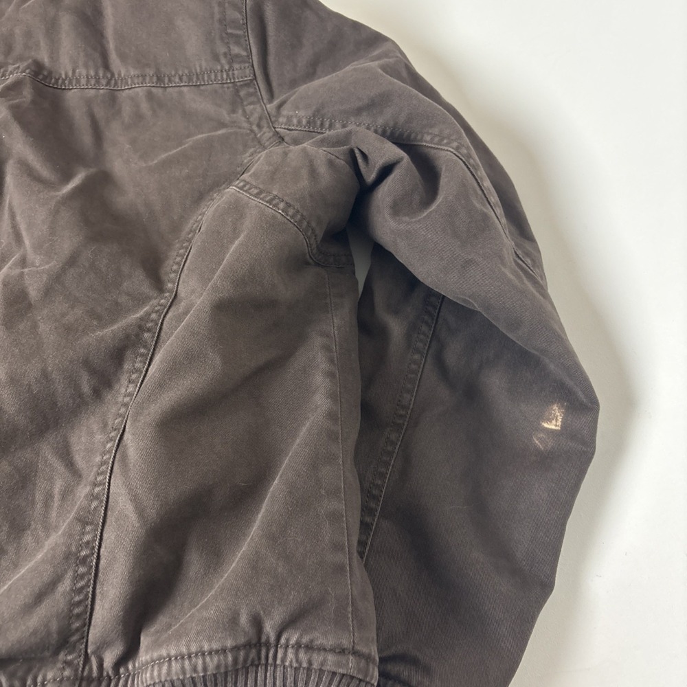 Old Navy Y2K Fur Lined Bomber Jacket Women L Fur Hooded Mallcore Vtg Bella Swan - Picture 11 of 15